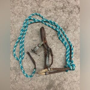 Turquoise horse bosal
